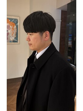 乾かすだけでも！セットしても！王道マッシュ！