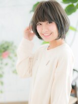 ソル 千早(S.O.L)&nbsp;千早/髪質改善/ラウンドバング!オリーブグレー☆似合わせカットe