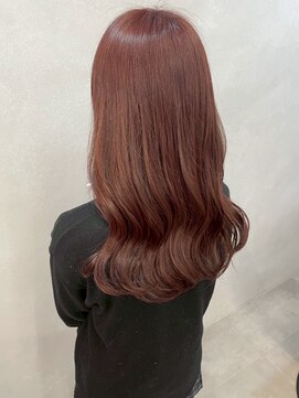 ミュラ(mulah) ボルドーカラーチェリーブラウン＊ゆる巻きロング暖色カラー