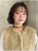 酸性ストレート/前髪カット/リタッチ/カット/ブリーチ