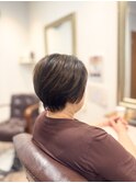 髪質改善TRとヘアマニキュアで叶う艶ショートボブ