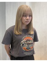 クリアーオブヘアー 本山店(CLEAR of hair)&nbsp;ホワイトベージュ × 顔まわりシャギー