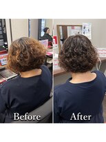 ヘアカラー専門店カラープラス石和店&nbsp;40代50代60代/BeforeAfter/白髪染め/おしゃれ染め