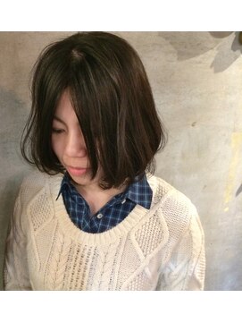 アティック ヘアーデザインアンドリラクゼーション(attic hair design&relaxation) やわらかい質感のボブスタイル