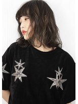 ヘアサロン ガリカ 表参道(hair salon Gallica)&nbsp;『 グレージュ＆毛束感 』無造作ひし形シルエットマッシュウルフ