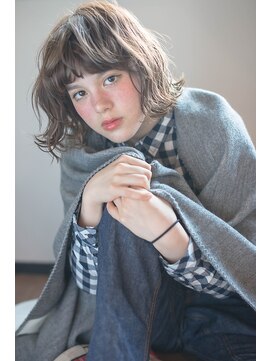 エルクバイコットン(elk by Cotton) 【elk by cotton平塚】クセ毛風/ボブ/アッシュカラー/外国人風