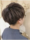重めマッシュ 束間 刈り上げ ツーブロ 王道 メンズ
