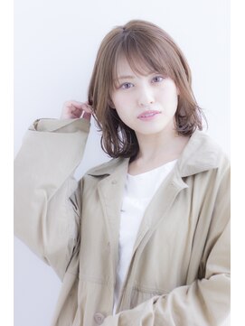 ラフ フロム ガーデン(Laf from GARDEN) 【寺尾拓巳】大人かわいいくびれミディアム外ハネボブ毛先パーマ