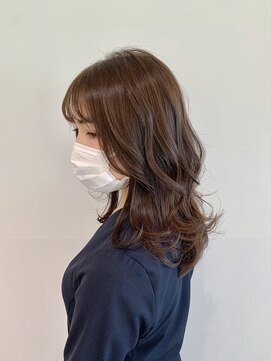 エイト 上野店(EIGHT ueno) 暗髪ブランジュ×巻く人のレイヤー