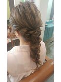 【ベルコフレ】横岳知華　ねじり編みおろしロングアレンジ