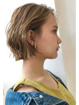 ロンドアベニール 北千住(Lond avenir) まろベージュのパーマボブ　本田奈穂美