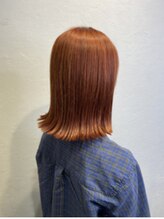 エイム ヘア デザイン 町田店(eim hair design) 赤っぽいオレンジっぽい