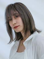 アース 三軒茶屋店(HAIR&MAKE EARTH)&nbsp;三軒茶屋_レディース_ボブ_ミディアム_グレー_アッシュ_ブリーチ