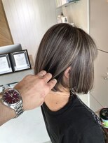 エイト 沖縄豊崎店(EIGHT toyosaki)&nbsp;【EIGHT 豊崎】お客様スタイル_ボブ×ハイライト