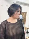 伸ばし途中におすすめ大人ボブ/ショートヘア/インナーカラー 