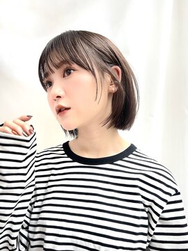 アフロートリノ(AFLOAT Leino) 【修】20代30代40代◎透明感カラー×韓国切りぱなしボブ