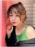 前髪くるくる