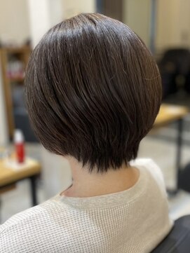 アトリエコア(Atelier Coa) ショートカット前下がりボブショートボブグレージュカラー