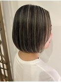 ボブスタイルにも地毛ハイライト！
