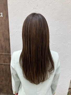 ヘアースペースブルームエア HAIR SPACE BLOOM Ea 【酸性ストレート】透明感カラー