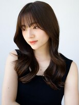 レノラ 本町(LENORA) ◯ぱっつん前髪流し前髪レイヤーロングレイヤーカット大人女子