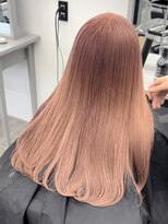 ペレ 栄店(PELE)&nbsp;デザインカラー/レイヤーカット/ウェットヘア/オリーブベージュ