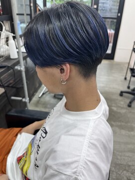 ルームスヘアー(Rooms Hair) ブラック×ブルー