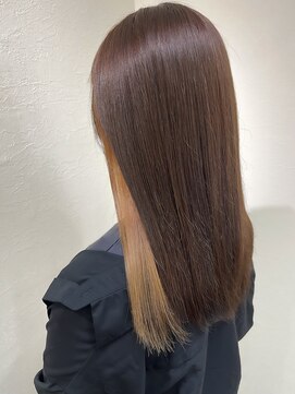 ヘアー ホスピタル ソアン(hair hospital soan) インナーカラー  ×  ベージュ