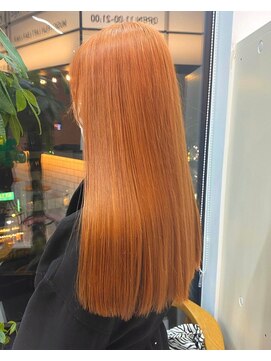 ゲーム 下北沢(GAME) アプリコットオレンジ/ダブルカラー/ブリーチ/髪質改善/下北沢