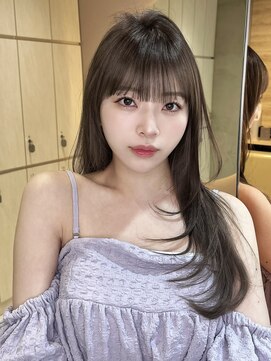 グロー 大宮(GLROW) 似合わせカットメルティカラーフェミニンロングマロンベージュ