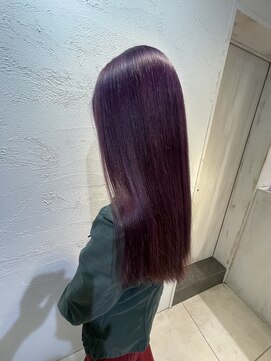 プライズ 成増店(prize) ロングラベンダーパープルバイオレットダブルカラー成増