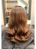 20代30代40代/コテ巻き風パーマ/トリートメント/レイヤーカット