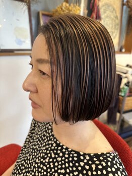 カミリー(Kamily)の写真/【熊本/光の森/合志】ダメージレスな施術で、グレイカラーでも明るい色味も楽しめる♪上品な仕上がりに＊