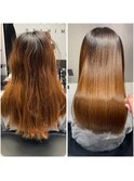 メゾンストレートで癖知らずの艶髪/縮毛矯正/髪質改善