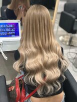 ラピス 福岡天神店(Lapis) ミルクティーベージュブラウン×ホワイトミルクティーエクステ