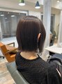 ロア(lore)&nbsp;切りっぱなしボブで軽やかなスタイル簡単アイロンでスタイリング