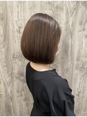 30代40代/艶髪/シンプルボブ