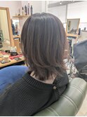 白髪比率30％☆透明感のあるグレージュカラー×ボブレイヤー