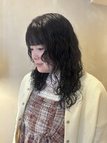 LUVISM 栄店/名古屋/ダブルカラー/ブリーチ/顔周りレイヤー/学割【5月1日OPEN(予定)】 ミディアム/ボブ/レイヤー/顔周りレイヤー/パーマ/艶カラー