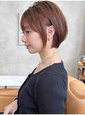 似合わせショートボブ30代40代小顔銀座ひし形前上がり縮毛矯正