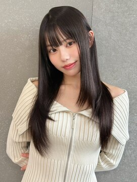 ロンドガーネット 池袋(Lond garnet) ダークラベンダーグレージュレイヤーカット韓国