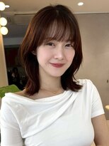 ジーナ 月島(Zina)&nbsp;＊チェリーブラウンミディアムヘア＊【Zina月島】