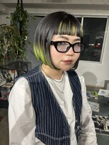マトペ&nbsp;ボブデザインカラー　ブリーチデザインカラー