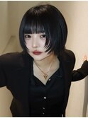 ピンクベージュ/アンブレラカラー/クールショート/前髪/渋谷