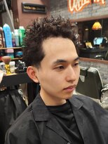 スリーセント 栄(3/cent) 仏陀パーマ/ブッダパーマ/スパイキーショート/テーパーフェード