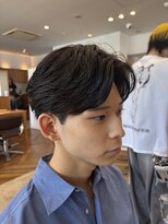 メンズ カノエ 山口小郡店(Men’s CANOE) センターパート×ニュアンスパーマ