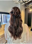 大分ヘアセットお呼ばれダウンスタイル