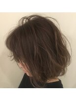 キャンバス バイ ネオリーブ 横浜西口(Canvas by neo.)&nbsp;柔らかい質感のベージュ ラフパーマボブ