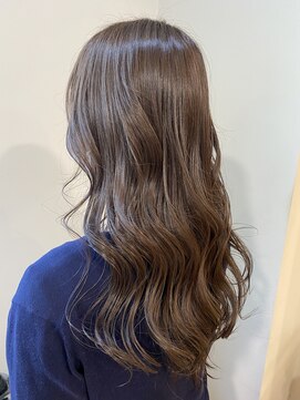 ラべリー 池袋(LOVELEY) ラテベージュ　ブリーチ無しダブルカラー　【池袋】