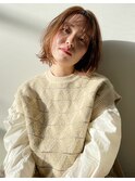 ボブ×ベージュ
